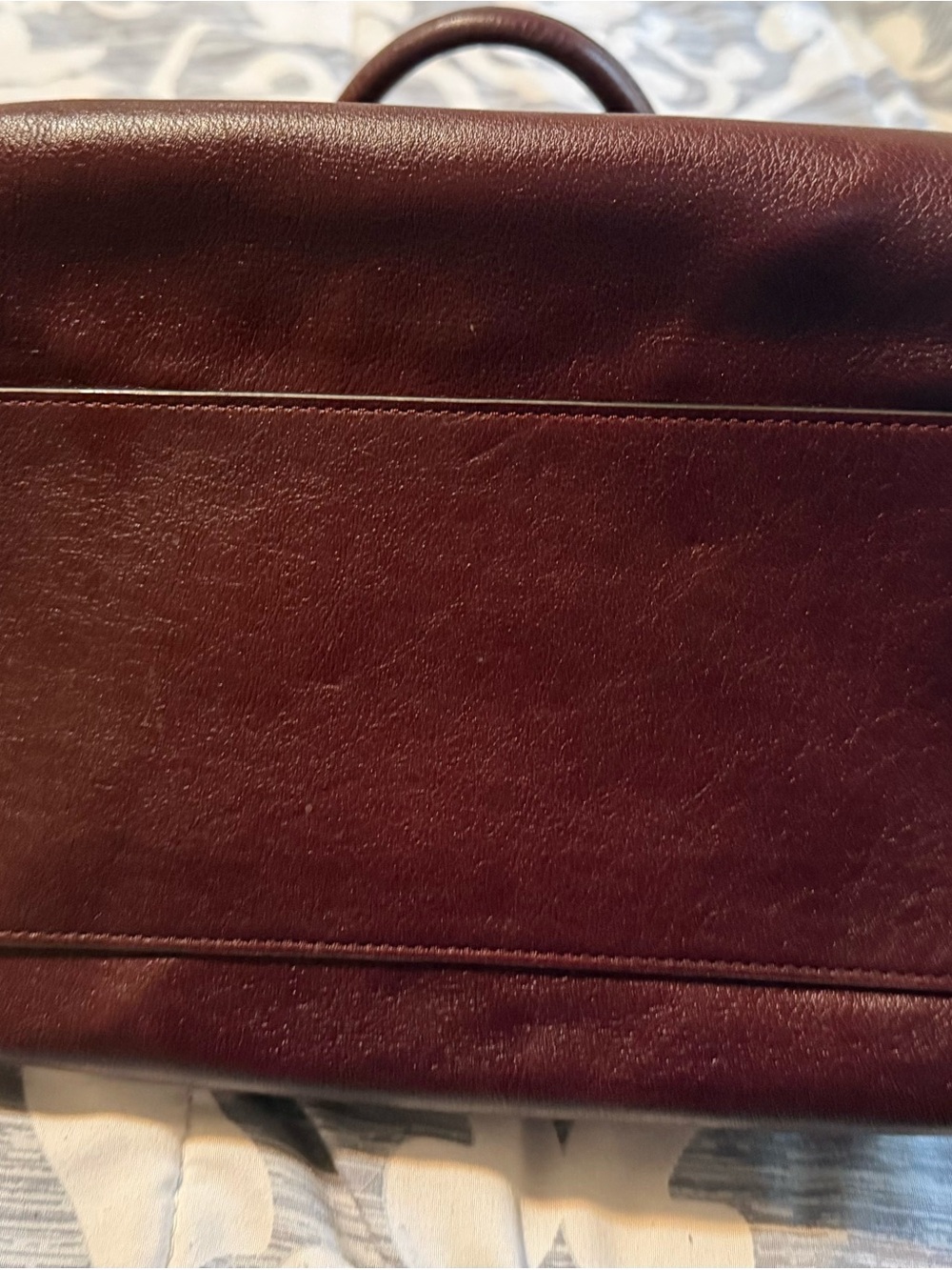 Rebecca Minkoff Burgundy Leather Bag with Gold Hardware - Picture 8 of 8